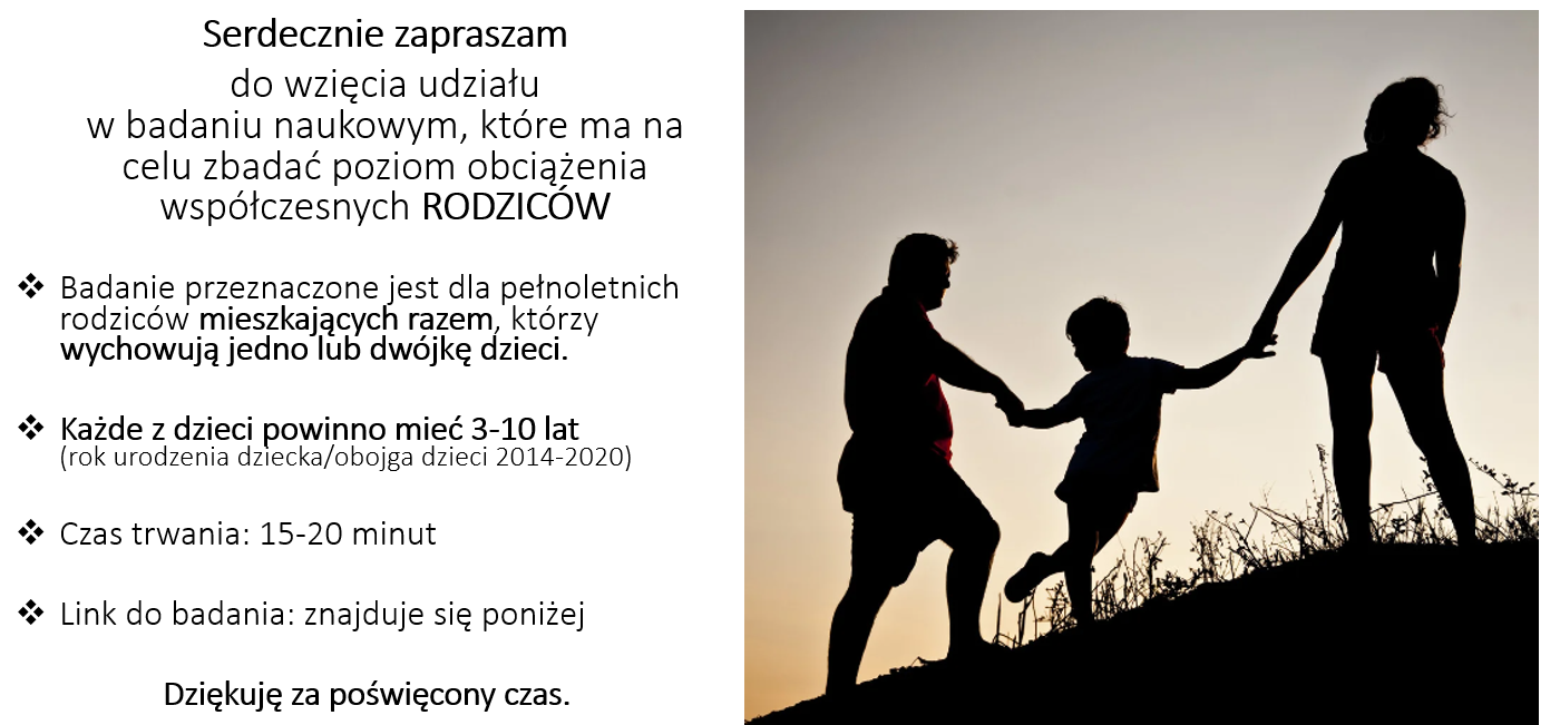 Zaproszenie do udziału w badaniach naukowych